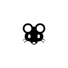 Mouse Vector Icon. Isolated Rat Illustration Icon