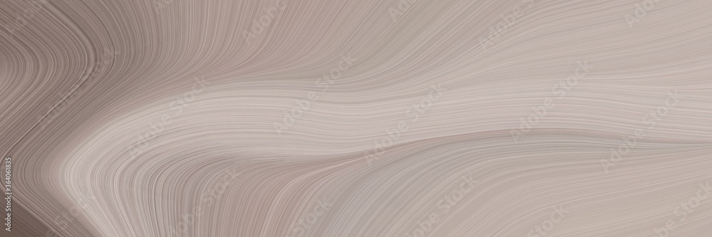 Poster abstract modern horizontal header with dark gray, dim gray and gray gray colors. fluid curved lines 