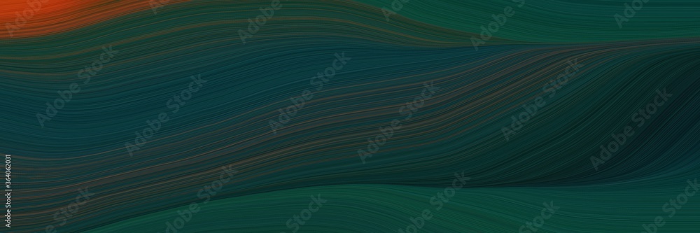 Fototapete abstract decorative designed horizontal banner with very dark blue, old mauve and saddle brown color