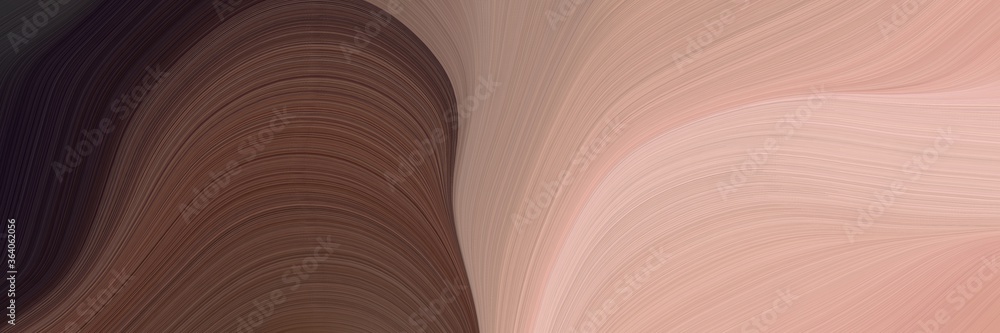 Aufkleber abstract decorative header design with tan, old mauve and very dark pink colors. fluid curved lines 