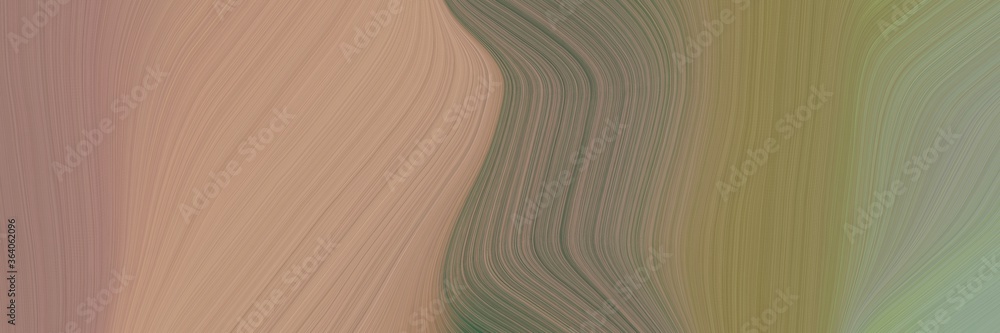 Fototapete abstract flowing banner with gray gray, rosy brown and dim gray colors. fluid curved lines with dyna