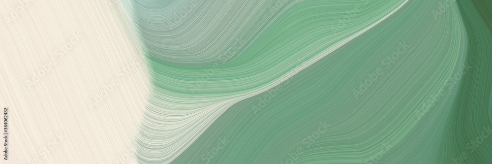 Fototapete abstract colorful banner with gray gray, antique white and light slate gray colors. fluid curved lin