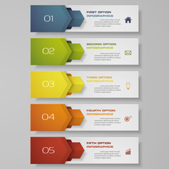 Design clean number banners template. Vector. EPS 10.	