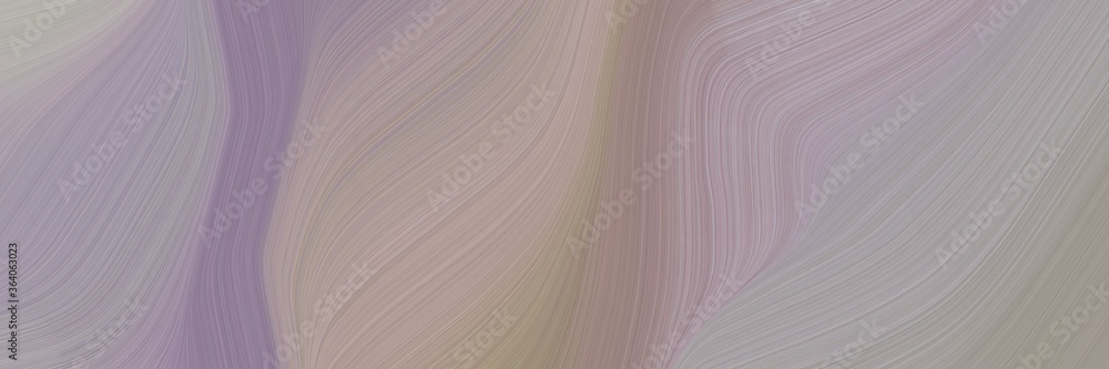 Aufkleber abstract moving designed horizontal header with dark gray, gray gray and ash gray colors. fluid curved flowing waves and curves for poster or canvas