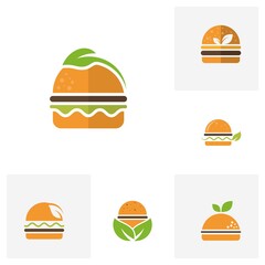 Set of Burger Logo design Concepts, Burger bakery logo design vector