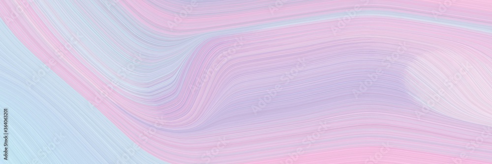 Poster abstract decorative header design with thistle, pastel pink and lavender colors. fluid curved flowin