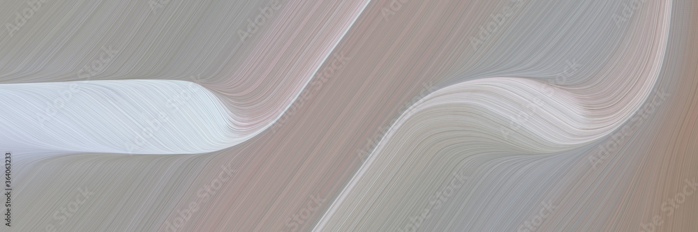 Aufkleber abstract colorful banner with dark gray, light gray and silver colors. fluid curved flowing waves an