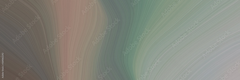 Fototapete abstract dynamic header with gray gray, dark gray and dim gray colors. fluid curved lines with dynamic flowing waves and curves for poster or canvas