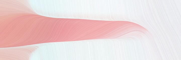 abstract decorative designed horizontal header with white smoke, burly wood and baby pink colors. fluid curved lines with dynamic flowing waves and curves for poster or canvas