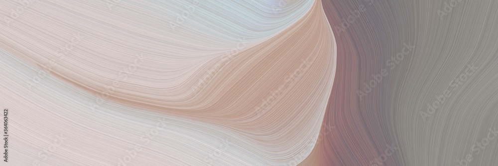Poster abstract surreal header design with silver, pastel gray and gray gray colors. fluid curved lines with dynamic flowing waves and curves for poster or canvas