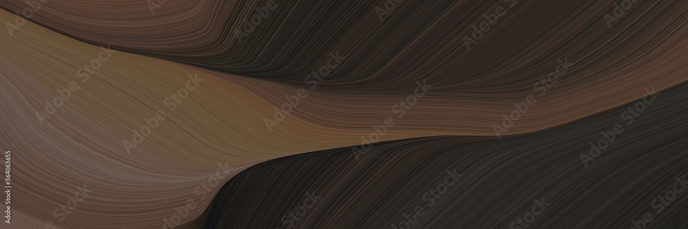 Poster abstract surreal horizontal banner with very dark blue, very dark green and old mauve colors. fluid 