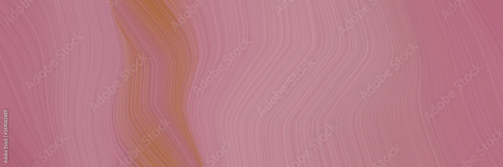 Poster abstract colorful header with rosy brown, indian red and sienna colors. fluid curved lines with dynamic flowing waves and curves for poster or canvas