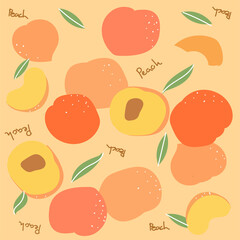 Peach pattern background. peach color  tone pattern