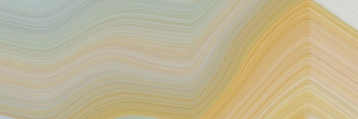 abstract artistic banner design with tan, dark khaki and peru colors. fluid curved flowing waves and curves for poster or canvas