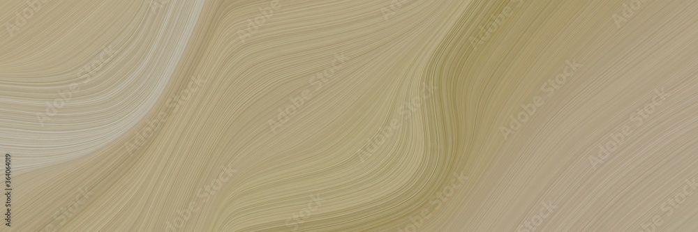 Leinwandbilder abstract moving designed horizontal banner with rosy brown, ash gray and pastel brown colors. fluid 