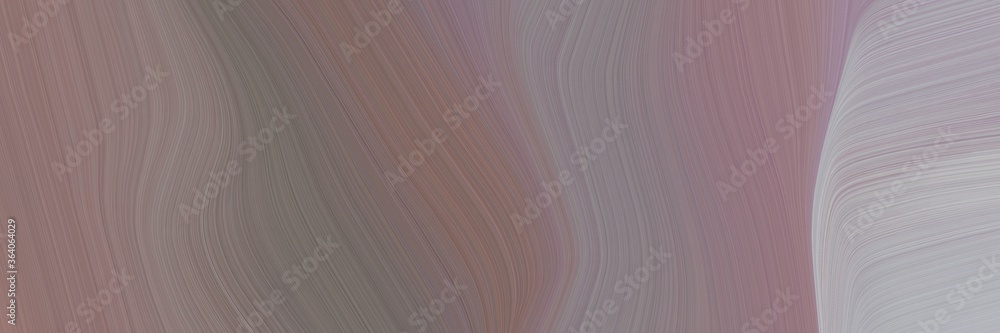 Aufkleber abstract flowing designed horizontal banner with gray gray, dark gray and dim gray colors. fluid curved lines with dynamic flowing waves and curves for poster or canvas