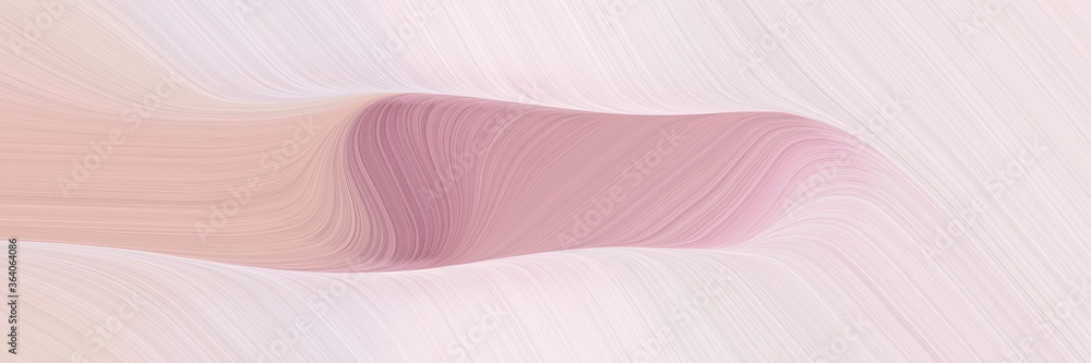 Aufkleber abstract modern banner design with pastel pink, misty rose and rosy brown colors. fluid curved lines
