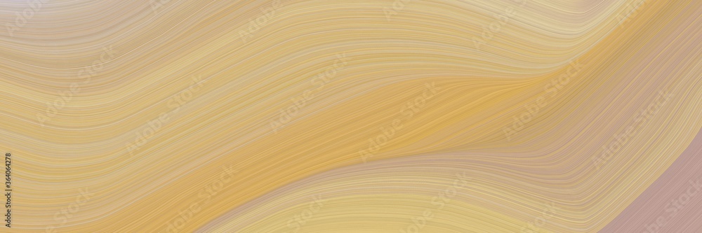 Poster abstract moving header design with tan, pastel gray and rosy brown colors. fluid curved flowing wave