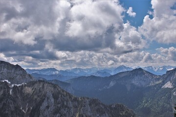 Cloudy View on the Alps