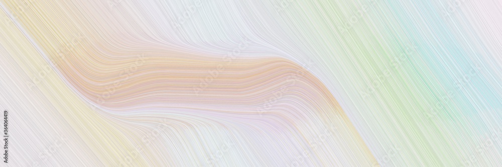 Leinwandbilder abstract dynamic horizontal header with light gray, burly wood and pastel gray colors. fluid curved 