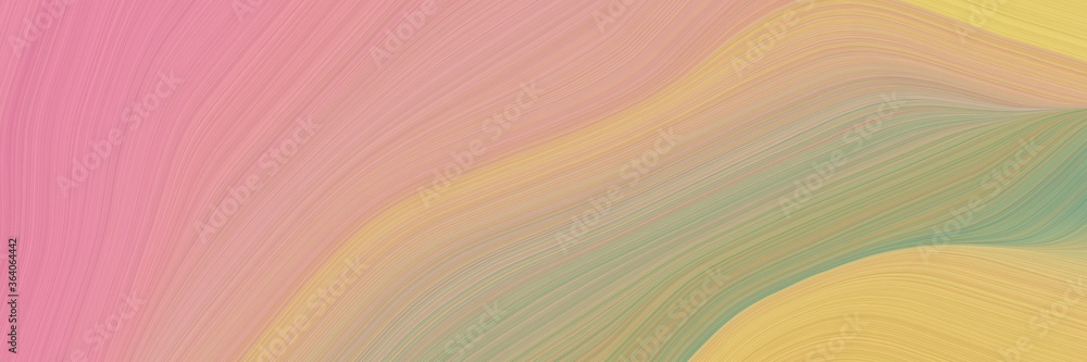 Aufkleber abstract colorful designed horizontal header with tan, dark sea green and dark khaki colors. fluid c