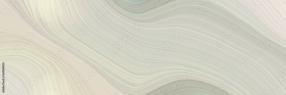 Aufkleber abstract moving horizontal header with pastel gray, antique white and dark gray colors. fluid curved