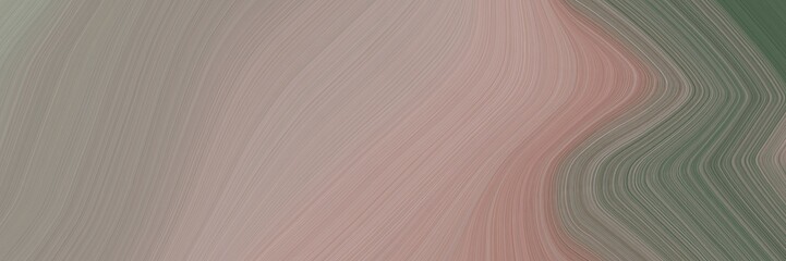 abstract flowing header with rosy brown, dim gray and pastel brown colors. fluid curved flowing waves and curves for poster or canvas