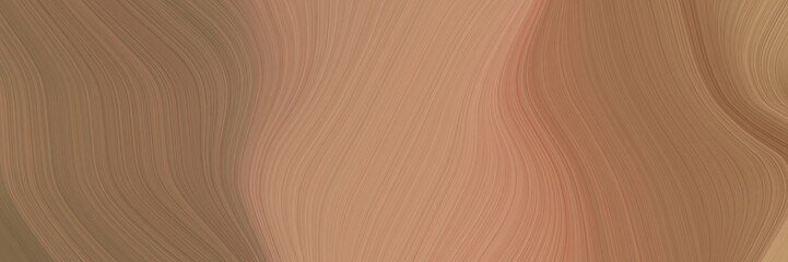 abstract modern header design with pastel brown, rosy brown and brown colors. fluid curved lines with dynamic flowing waves and curves for poster or canvas