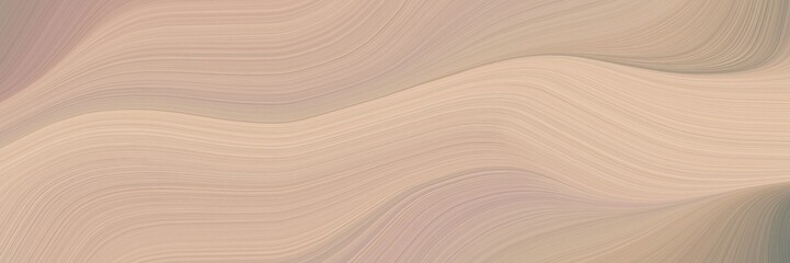 abstract dynamic designed horizontal header with tan, wheat and gray gray colors. fluid curved lines with dynamic flowing waves and curves for poster or canvas