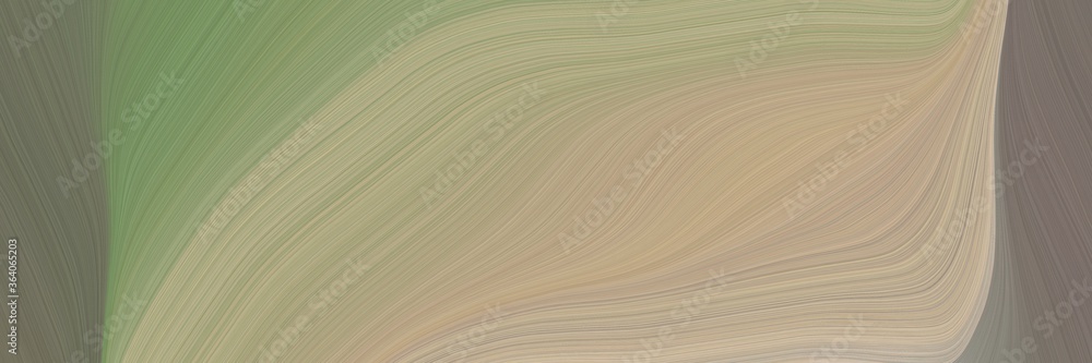 Fototapete abstract moving banner design with rosy brown, dim gray and old lavender colors. fluid curved lines 
