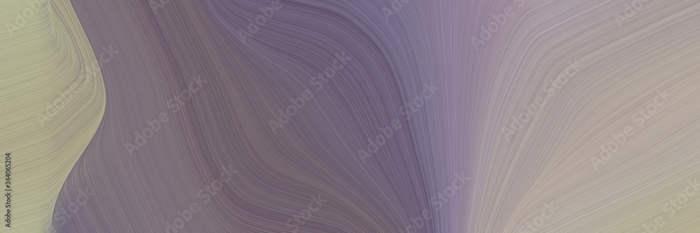 Aufkleber abstract flowing header design with old lavender, dark gray and rosy brown colors. fluid curved line