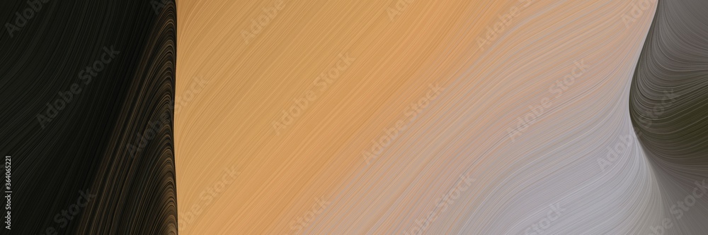 Poster abstract colorful horizontal header with rosy brown, dark khaki and very dark green colors. fluid cu