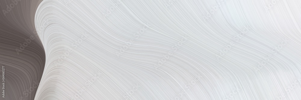 Poster abstract modern banner with light gray, dim gray and rosy brown colors. fluid curved flowing waves a