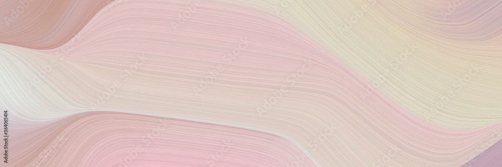 Poster abstract colorful header design with pastel gray, pastel purple and rosy brown colors. fluid curved 