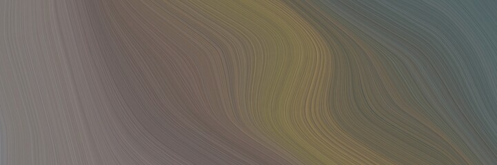 abstract dynamic horizontal header with dim gray, gray gray and dark slate gray colors. fluid curved lines with dynamic flowing waves and curves for poster or canvas