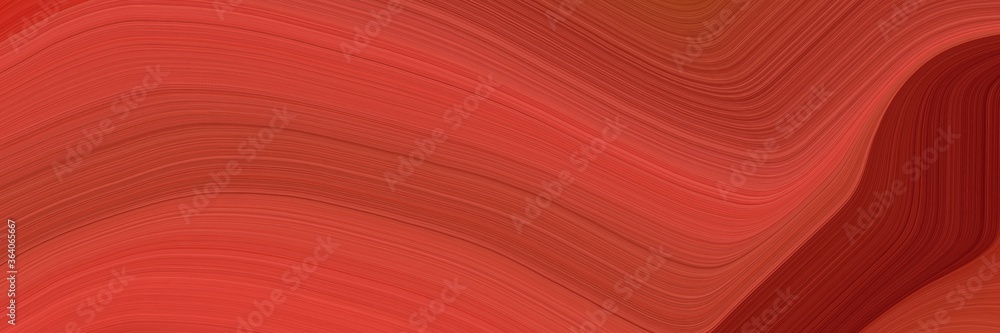 Poster abstract flowing banner with moderate red, firebrick and dark red colors. fluid curved lines with dy
