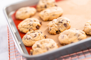 Baking cookies
