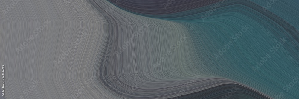 Aufkleber abstract artistic designed horizontal header with dim gray, dark slate gray and gray gray colors. fl