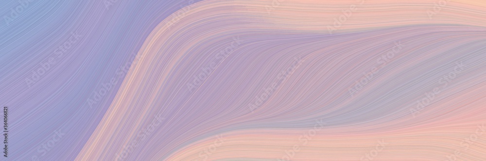 Poster abstract artistic banner design with pastel purple, baby pink and silver colors. fluid curved lines with dynamic flowing waves and curves for poster or canvas