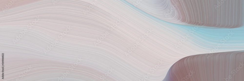 Poster abstract decorative horizontal banner with pastel gray, gray gray and dark gray colors. fluid curved flowing waves and curves for poster or canvas