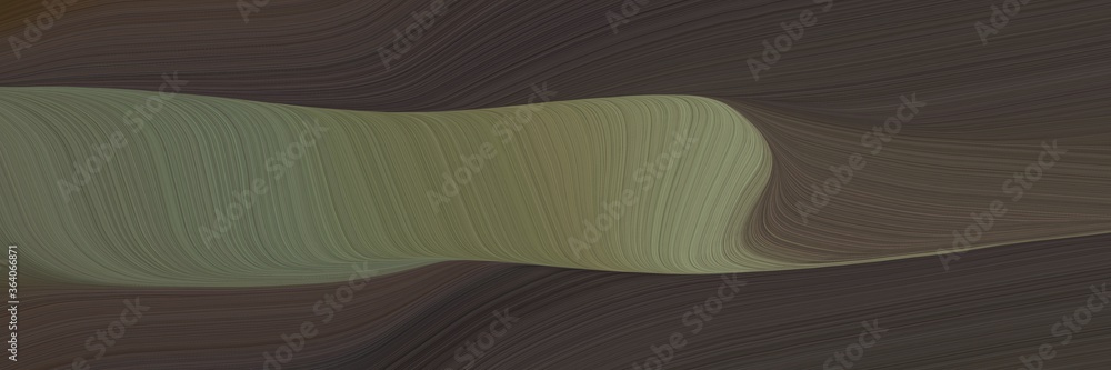 Poster abstract artistic banner design with dark slate gray, gray gray and dim gray colors. fluid curved flowing waves and curves for poster or canvas