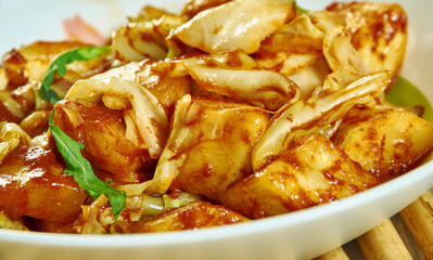 Squash  cabbage sabzi