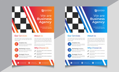 Creative Flyer With Attractive Gradiant Colour, Beautiful Layout And Easily Editable Flyer Template.