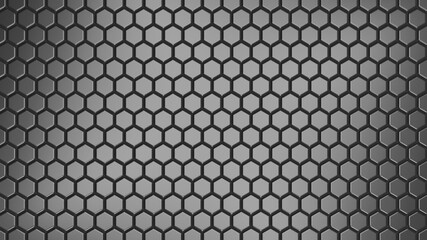 honeycomb abstract technology background 3d rendering