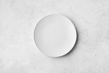 Empty white plate