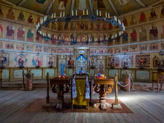 Fototapeta na wymiar Church of the Intercession of the Holy Virgin, St. Petersburg, Russia