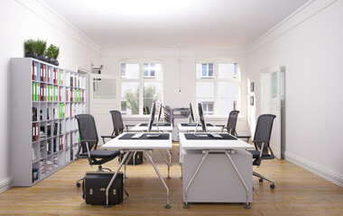 contemporary loft office