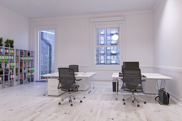 contemporary loft office