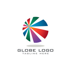 Globe 3D abstract creative logo