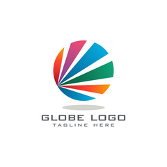 Globe 3D abstract creative logo